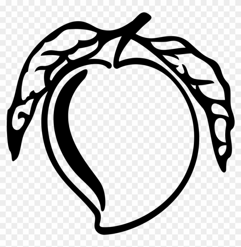 Clipart Of Mango Black And White - Mango Images Clipart Black And White - Png Download #408095