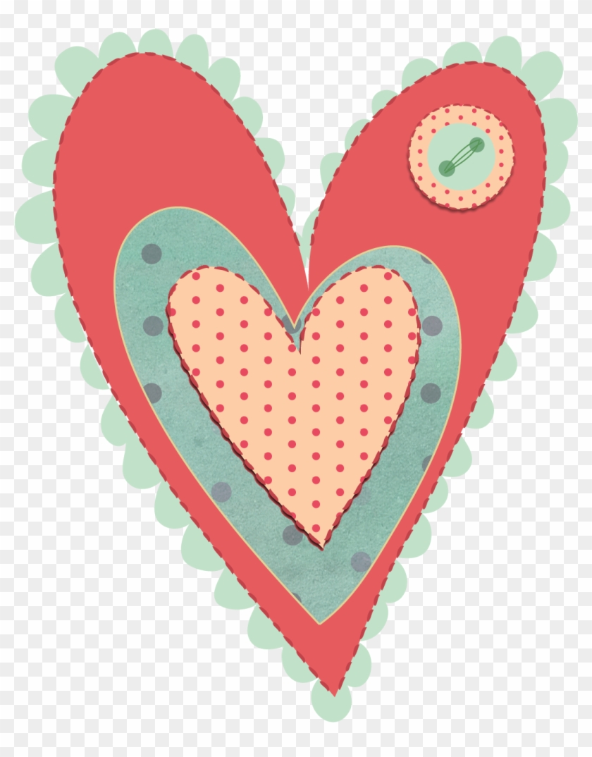 Free Shabby Chic Clipart Png Valentines Day Heart - Shabby Chic Heart Clipart Transparent Png
