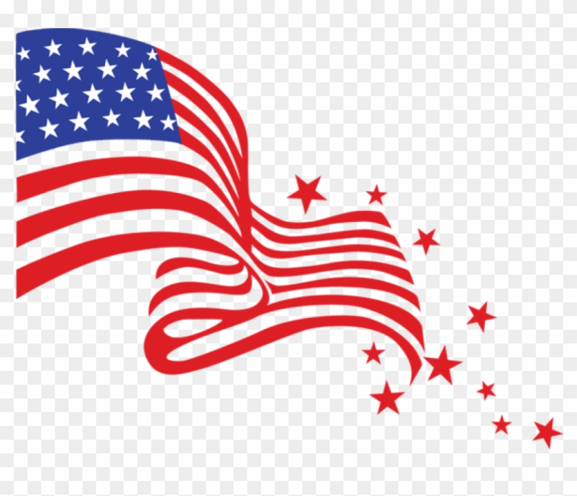 Free Png Transparent Usa Flagpicture Png Images Transparent - American Flag Clipart Transparent Background #408238