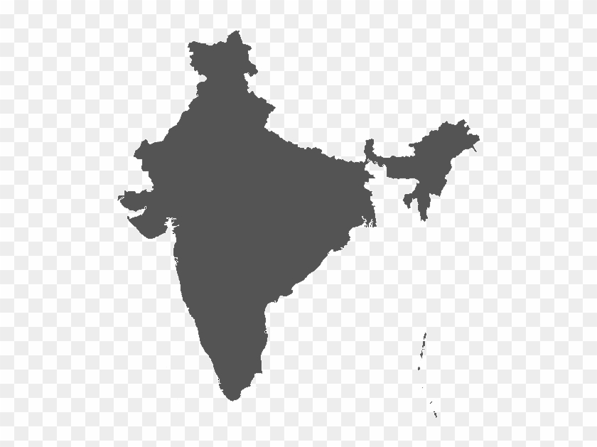 भारत - India Map Vector Clipart #408316