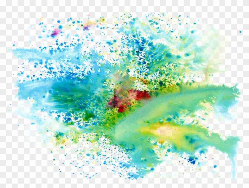 El Color De La Tinta Los Colores - Color Splash No Background Clipart