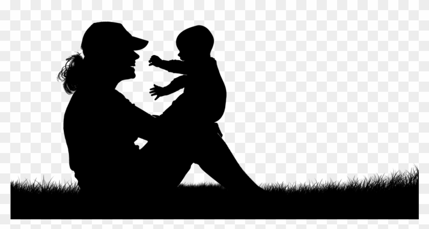 Mother, Child, Mother And Child, Love, Family, Parent - Mother And Child Shadow Clipart