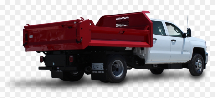 Kdbds-916a Drop Side Dump Body On A Gm - White Truck Red Dump Bed Clipart