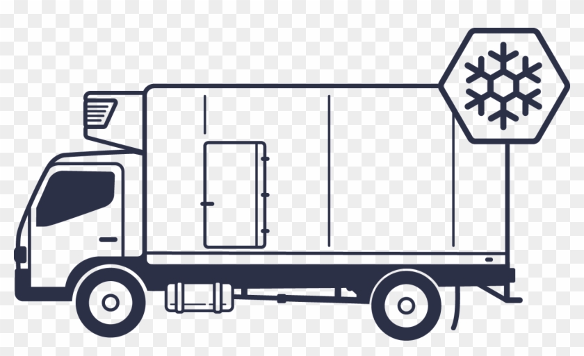 Reefer - Refrigerated Truck Clipart - Png Download #408895