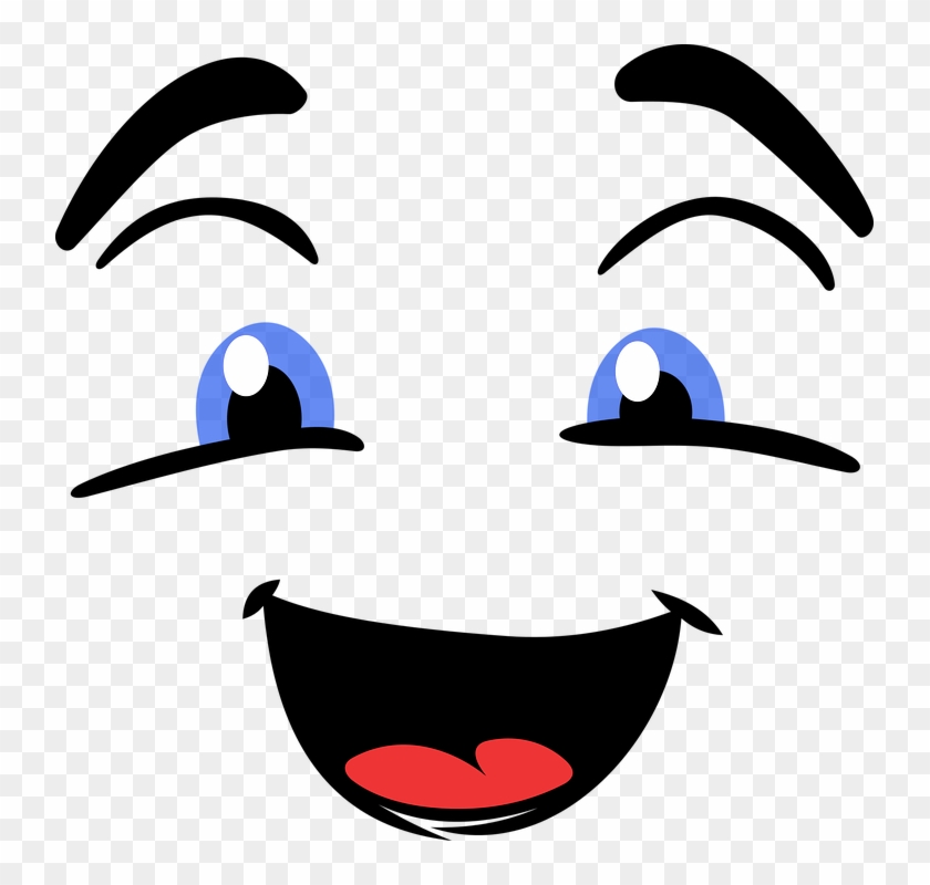 Emoji, Emoticon, Face, Smiley, Happy, Joy, Cute, Comic - Happy Face Png Transparent Clipart #408897