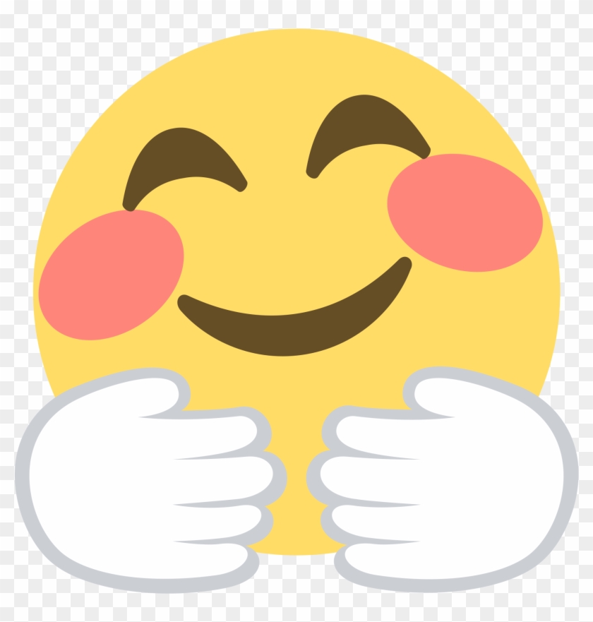 Smile Face Hugging Emoji , Png Download - Clipart Emoji Hug Transparent Png