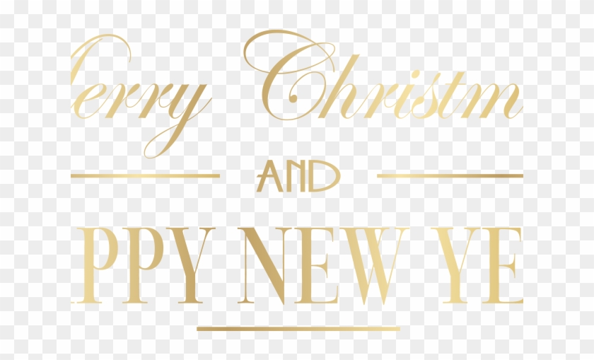 Merry Christmas Text Clipart Snow Png - Calligraphy Transparent Png