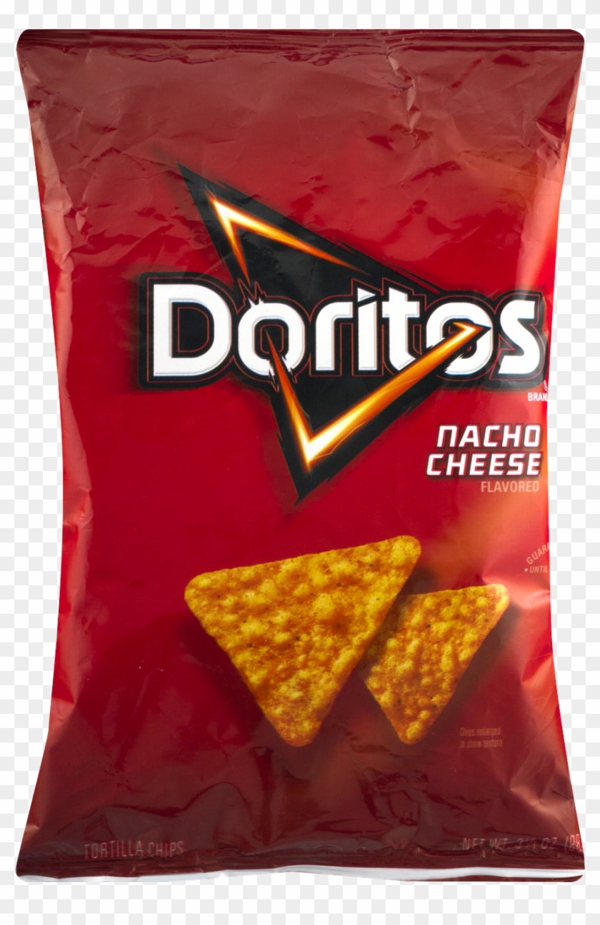 Doritos Nacho Cheese Chips • - Bag Of Doritos Clipart #409297