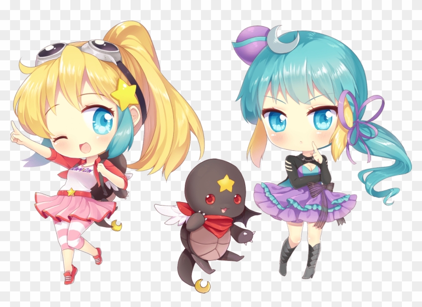 Season 8 Chibi Shio, Kosho, And Shoyu Artwork By Moorina - Cartoon Clipart #409324