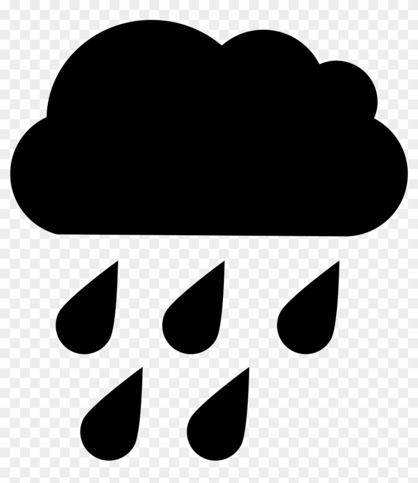 Png File - Nuvola Di Pioggia Stilizzata Clipart