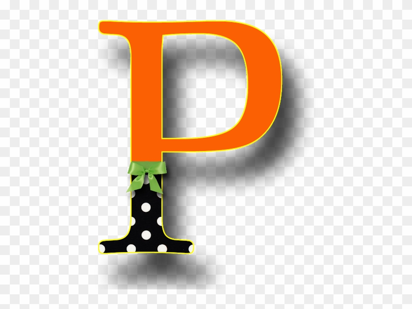 Polka Dot Capital Letter I - Halloween Letter L Clipart