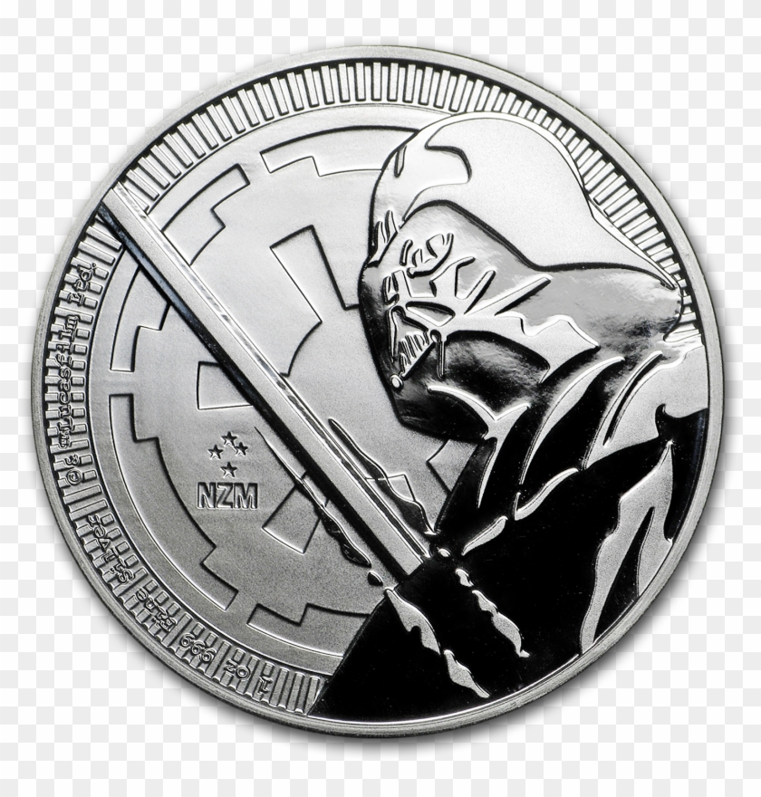 Buy 2018 Niue 1 Oz Silver $2 Star Wars - Darth Vader Silver Coin Clipart #4000139