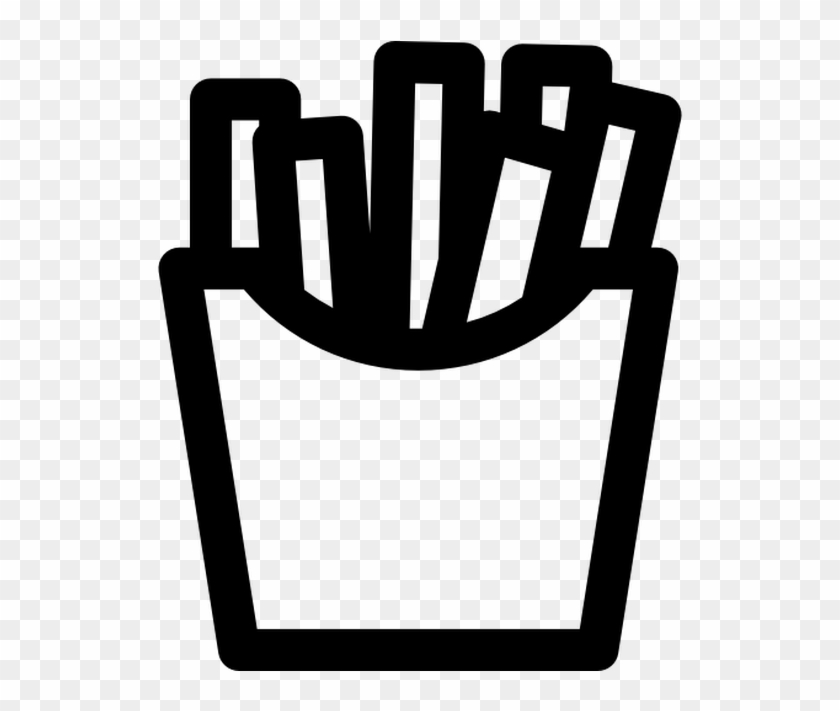 French Fries Free Vector Icon Designed By Freepik - French Fries Tattoo Black And White Clipart