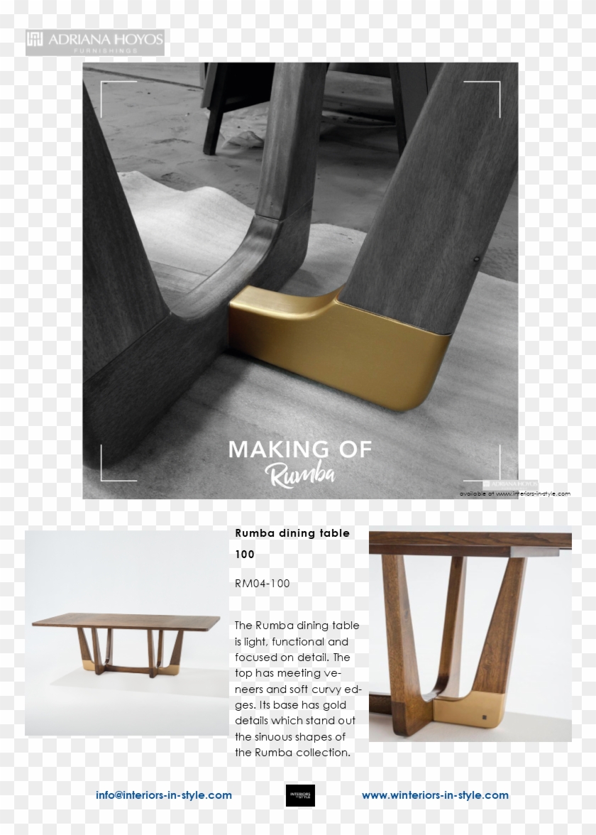 Rm04-100 Rumba Dining Table 100 The Rumba Dining Table - Table Clipart #4000951