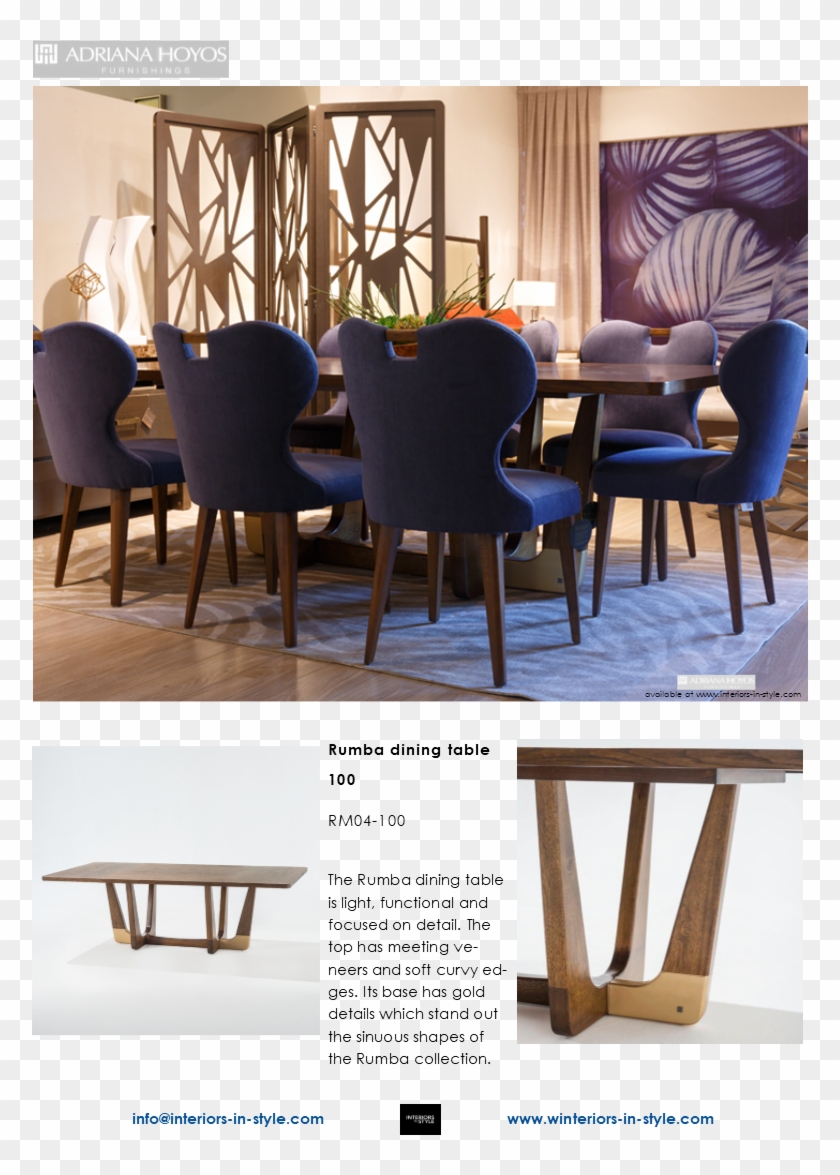 Rm04-100 Rumba Dining Table 100 The Rumba Dining Table - Chair Clipart