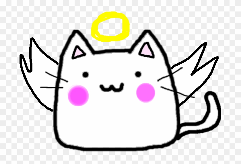 Happy Angel Devil - Cat Clipart