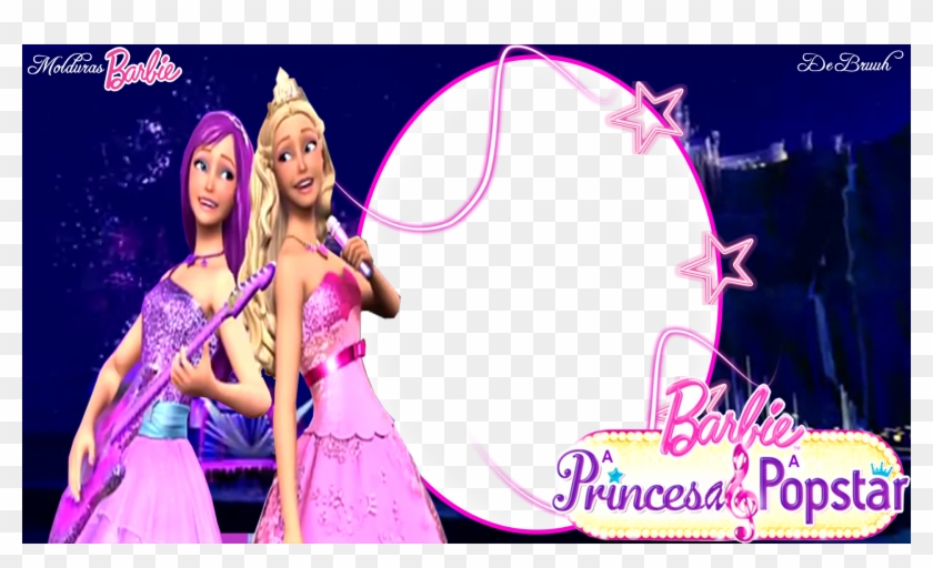 Barbie Films Achtergrond Entitled Barbie The Princess - Princess And Pop Star Hd Clipart #4001309