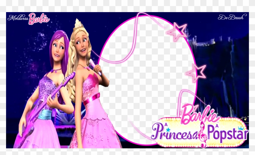 Barbie Films Achtergrond Entitled Barbie The Princess - Princess And Pop Star Hd Clipart
