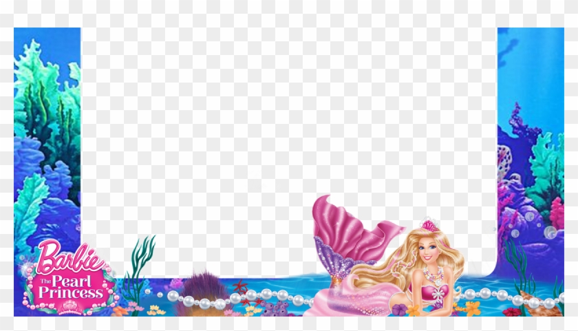 Barbie Png Transparent Image Barbie Flower Png Frame - Barbie Pearl Princess Png Clipart