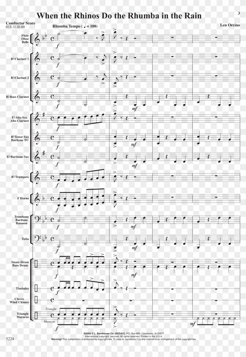 Rhumba Thumbnail - Rhinos Do The Rhumba Clipart