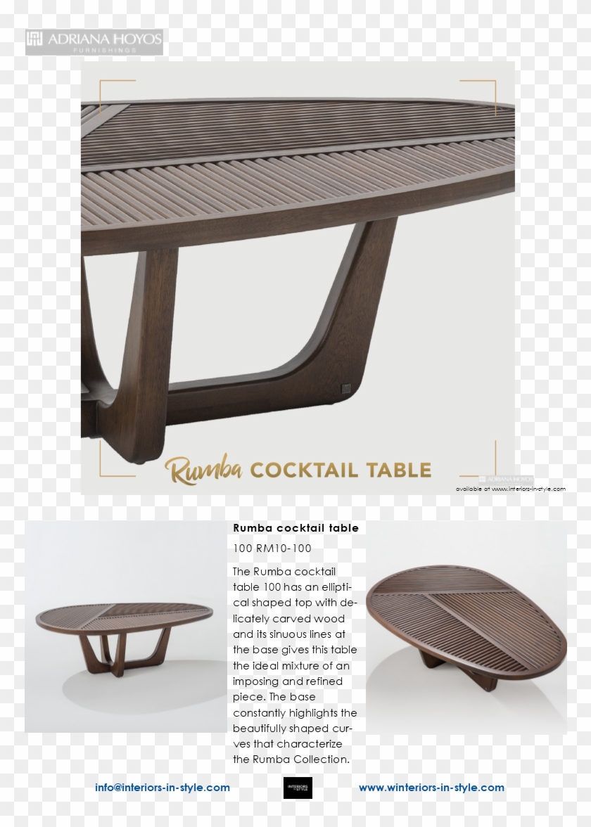 Rm10-100 Rumba Cocktail Table 100 The Rumba Cocktail - Coffee Table Clipart #4001775