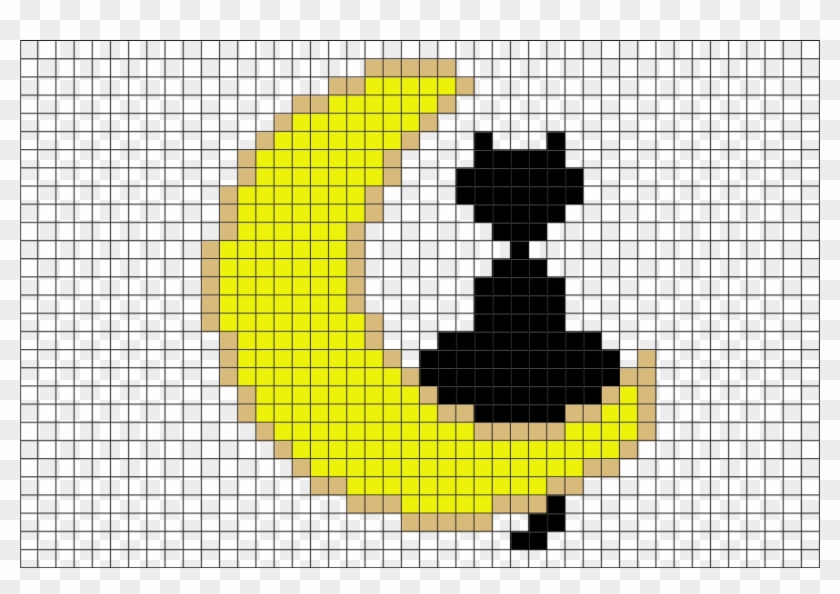 Crescent Moon Pixel Art Clipart