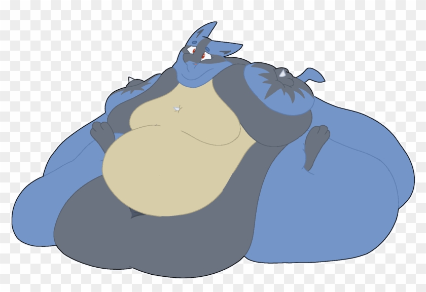 Fat Lucario Joke - Cartoon Clipart #4002020