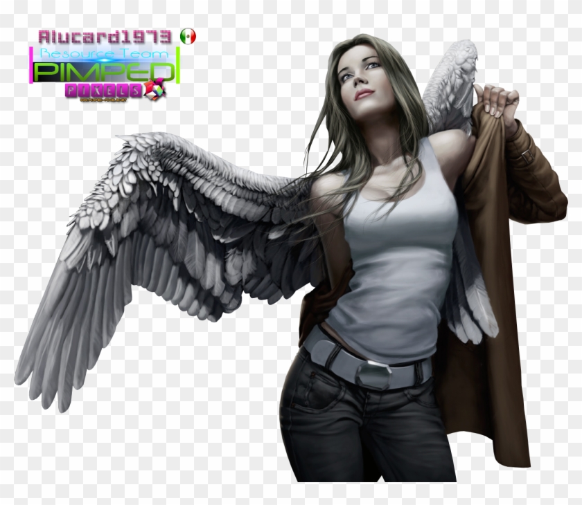 Urban Fantasy Angel Art Clipart #4002028