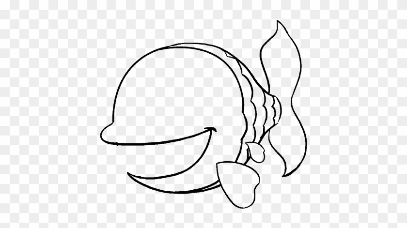 How To Draw - Cartoon Drawing Of A Fish Clipart #4002098