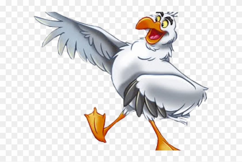 Seagull Clipart Little Mermaid - Sabidão Pequena Sereia - Png Download