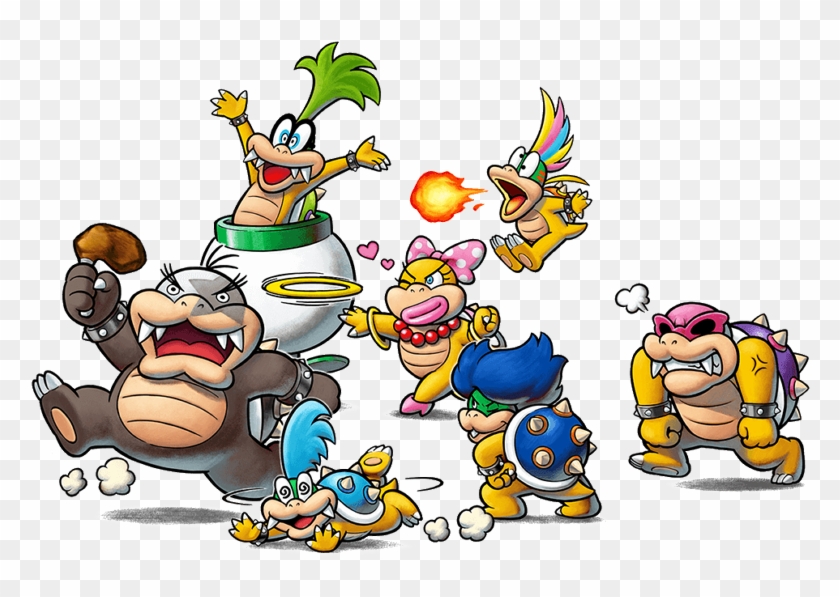 In Super Mario Brothers Iii, The World Was Introduced - Mario And Luigi Bowser's Inside Story Bowser Jr's Journey Clipart