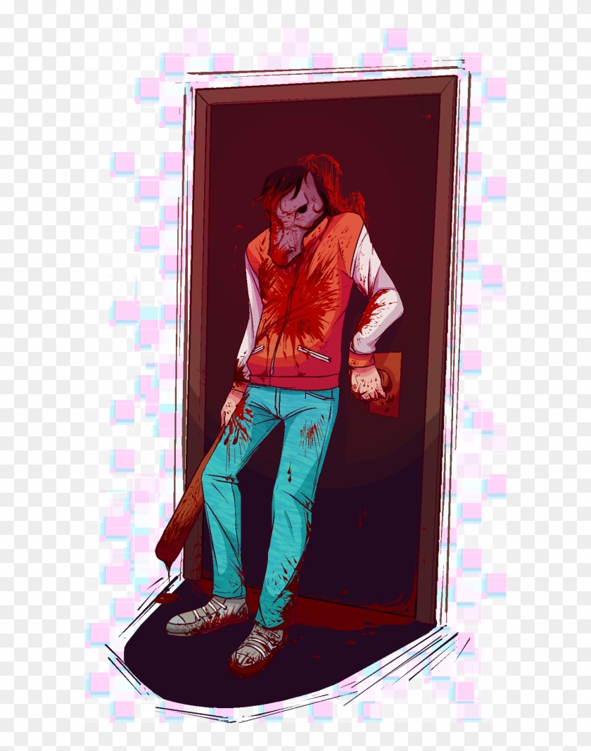 Hotline Miami Don Juan Video Game Art Skullgirls Illustration Clipart 4002936 Pikpng