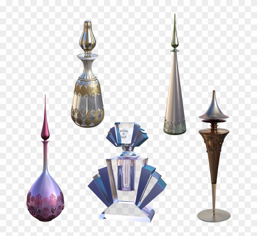 Perfume Bottles Vintage Smell Bottle Old Fragrance - Steeple Clipart #4003186