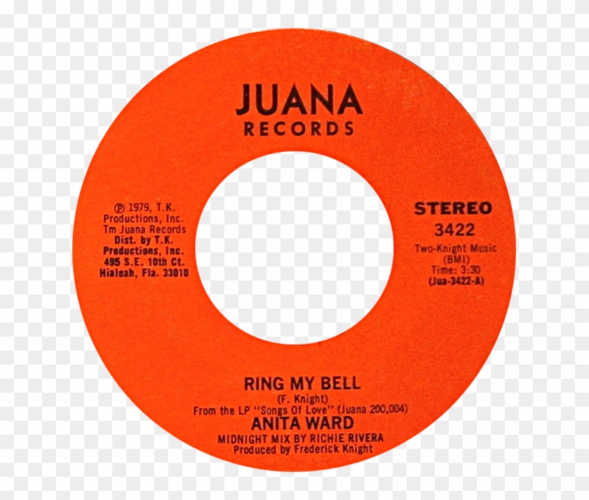 Ring My Bell By Anita Ward Us Vinyl Red Label A-side - Circle Clipart