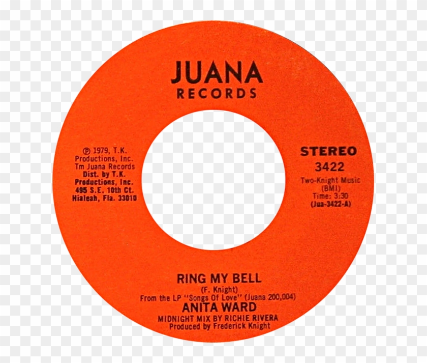 Ring My Bell By Anita Ward Us Vinyl Red Label A-side - Circle Clipart #4003320