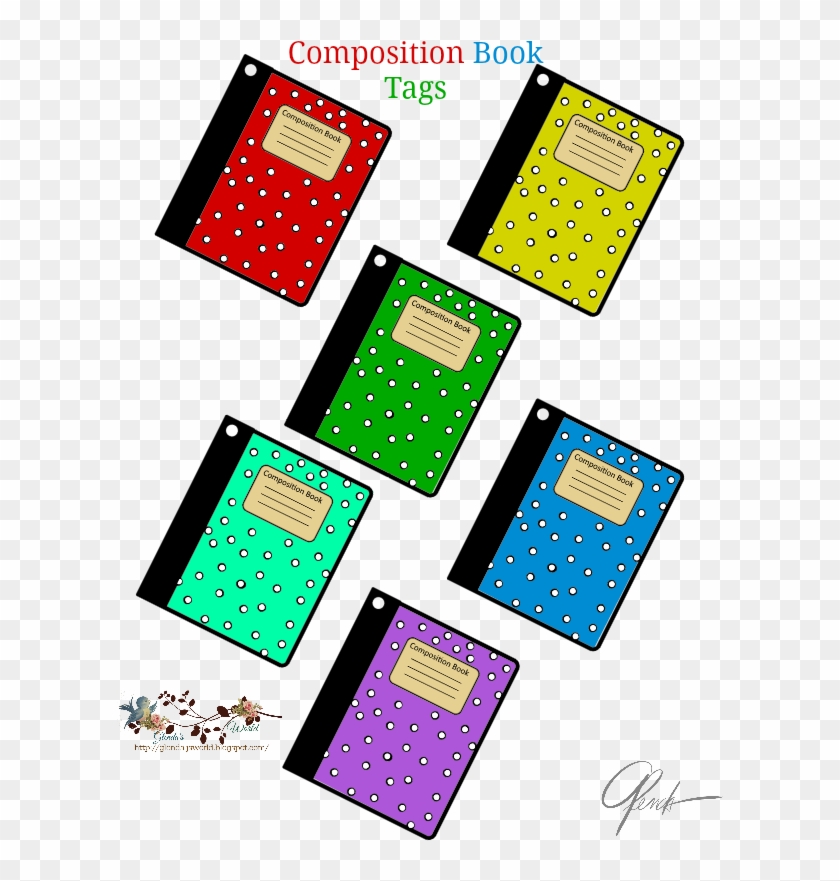 Free Printable Composition Book Tags - Colorfulness Clipart #4003807