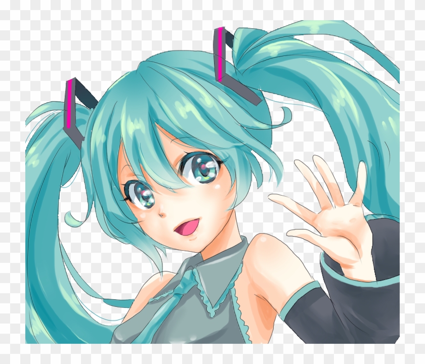 Waving To You - 初音 ミク が かわいい Clipart #4003861