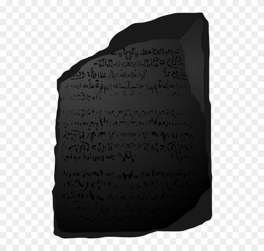 Rosetta Stone Languages Translation History - Kamien Z Rosetty Vector Clipart #4003926