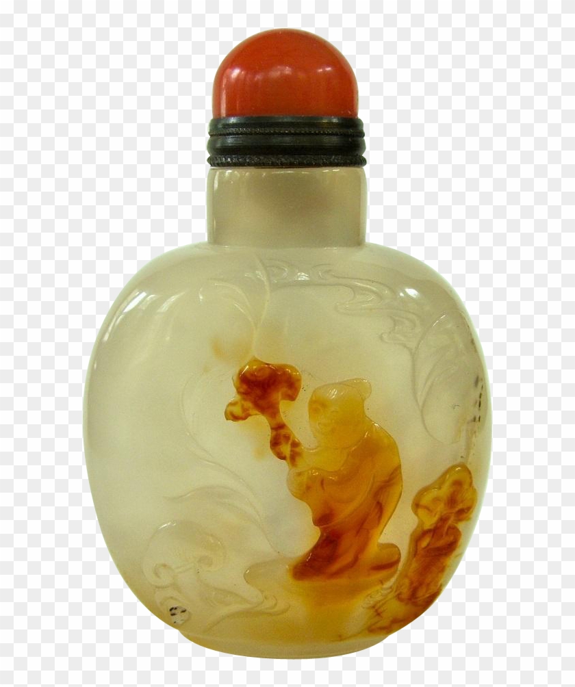 Snuff Bottle Transparent Image - Glass Bottle Clipart #4004149