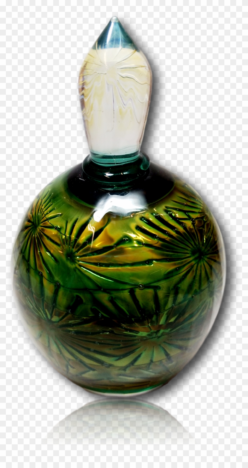 Blown Glass Perfume Bottle Clipart #4004179