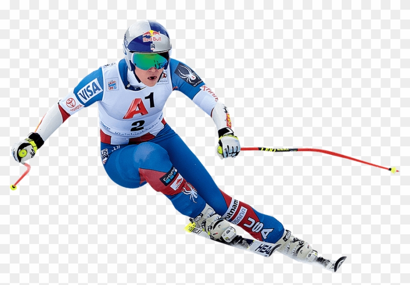 Skier Drawing Winter Olympic Games - Lindsey Vonn Skiing Png Clipart #4004262