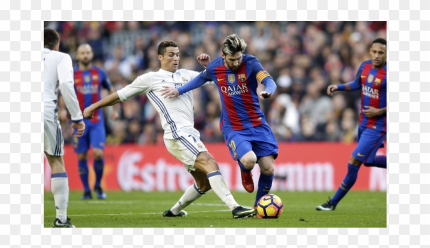 12 Mind Blowing Records Set By Lionel Messi Or Cristiano - Messi Win Ronaldo Clipart