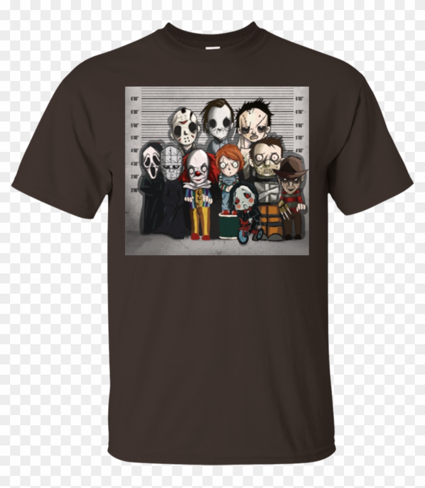 Chibi Crime Horror Film Character Jason Voorhees Chucky - Shirt Clipart #4004754