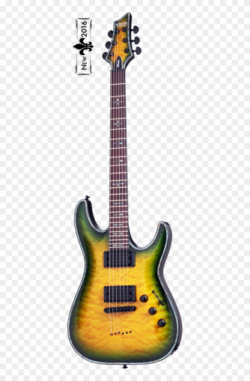 Schecter Guitar Hellraiser C-1 P Dragon Burst - Schecter Blackjack Sls C7 Clipart