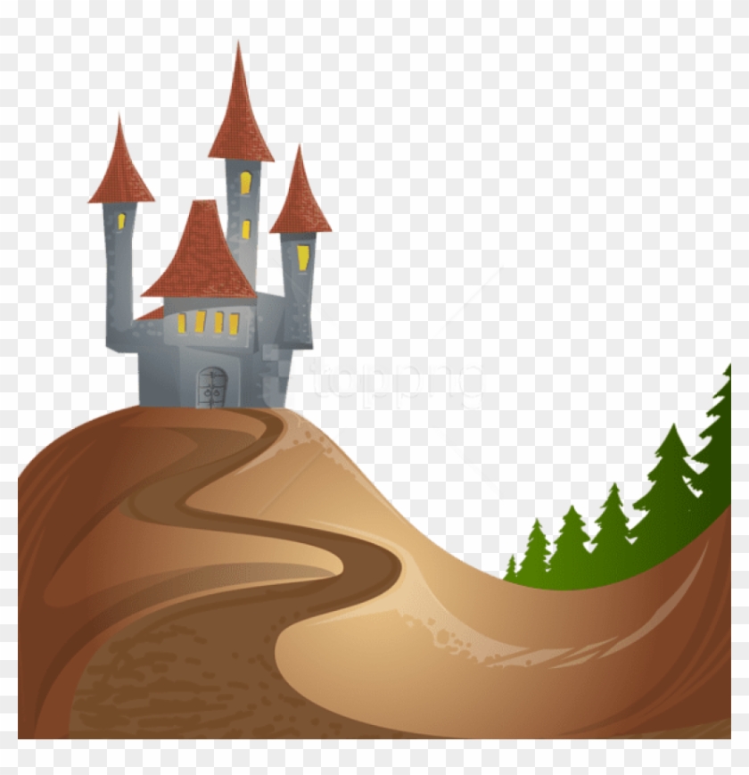 Free Png Download Castle On Hill Free Clipart Png Photo - Castle On Hill Clipart Transparent Png #4005349