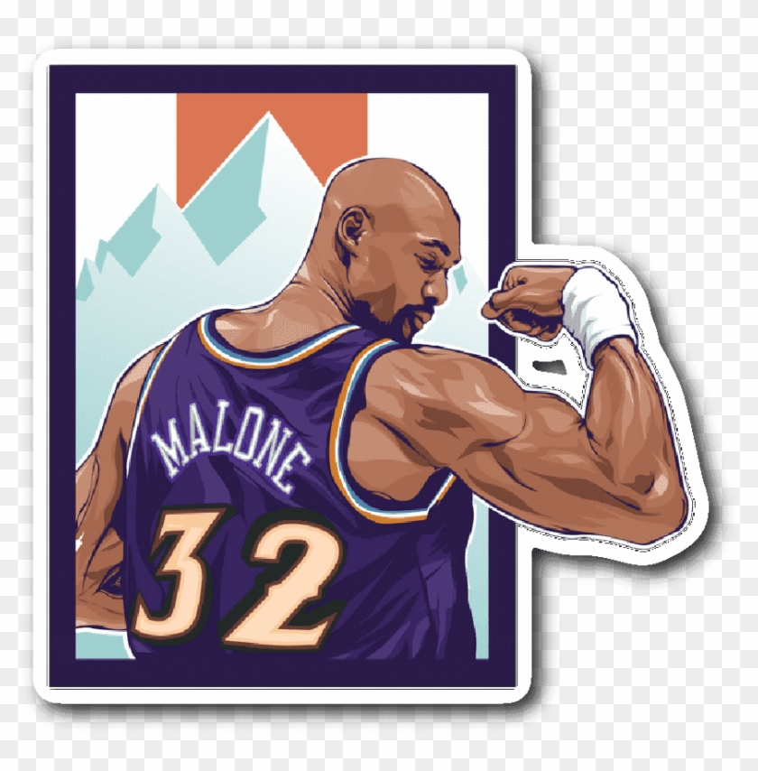Karl Malone Muscles Clipart