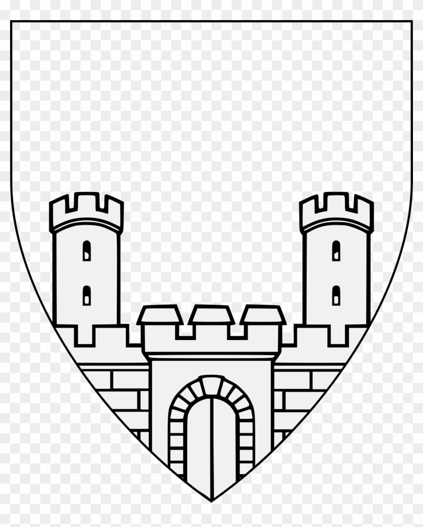 Castle Issuant From Base - Illustration Clipart
