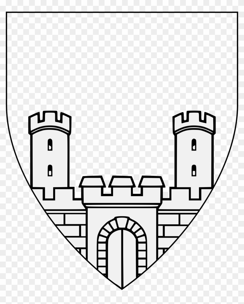 Castle Issuant From Base - Illustration Clipart #4005863