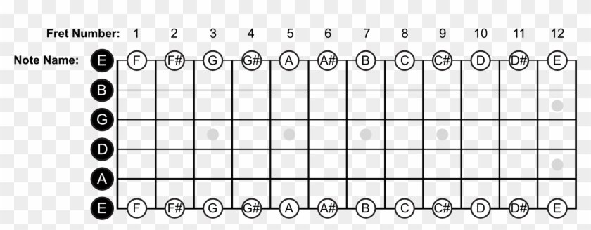 E String Note Names - String Notes Clipart