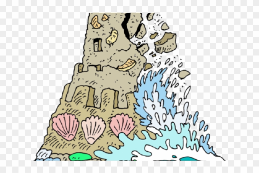 Destroyed Sand Castle Clip Art - Png Download
